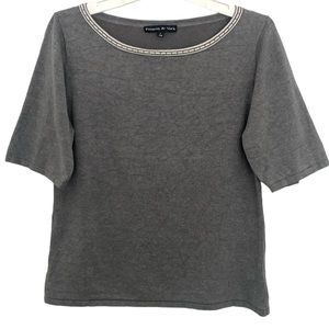 Preston & York Silk Cotton Shortsleeved Sweater